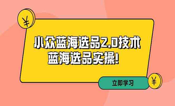 拼多多蓝海选品实操