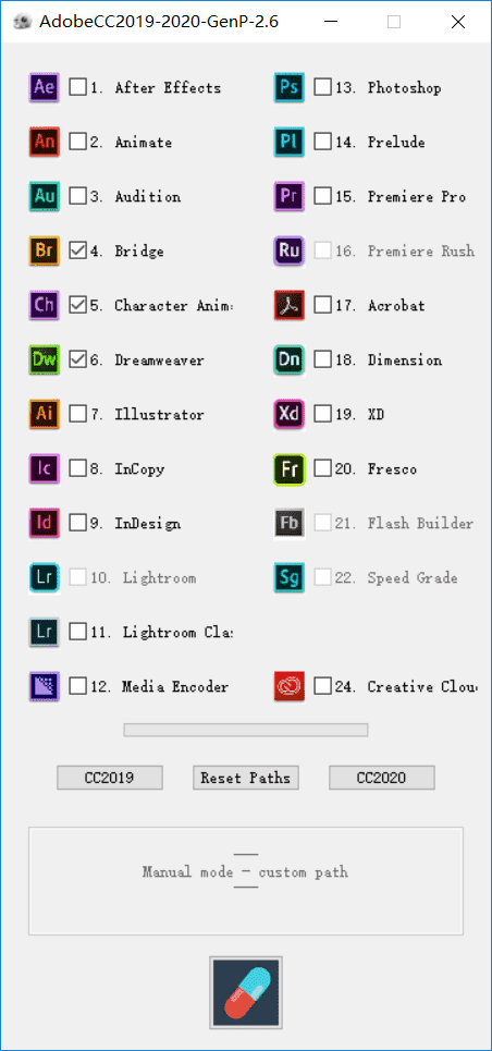 Adobe 通补丁 GenP/Zii